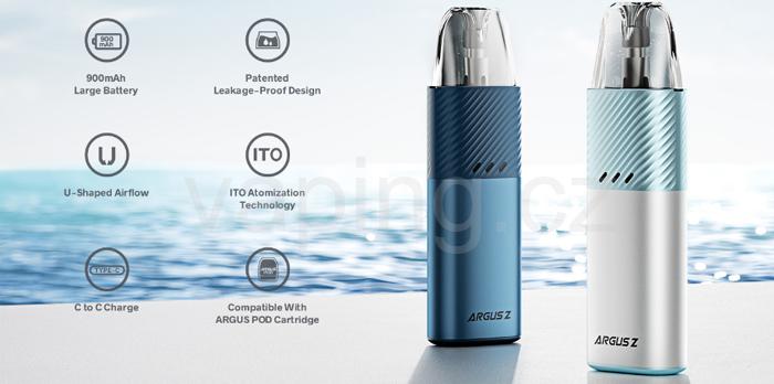 E-cigareta VooPoo ARGUS Z (Mint Silver) 900mAh