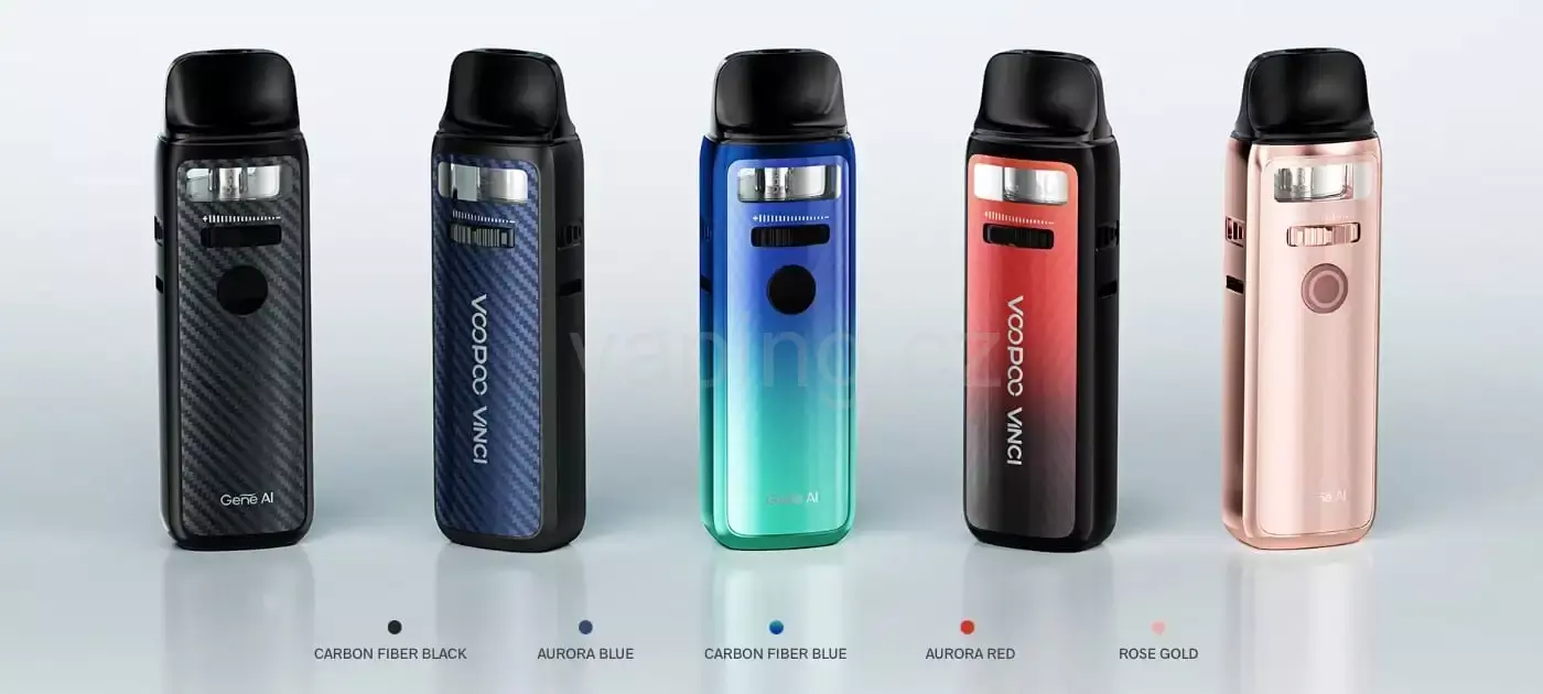 Elektronická cigareta VooPoo Vinci 3 (carbon fiber blue) 1800mAh