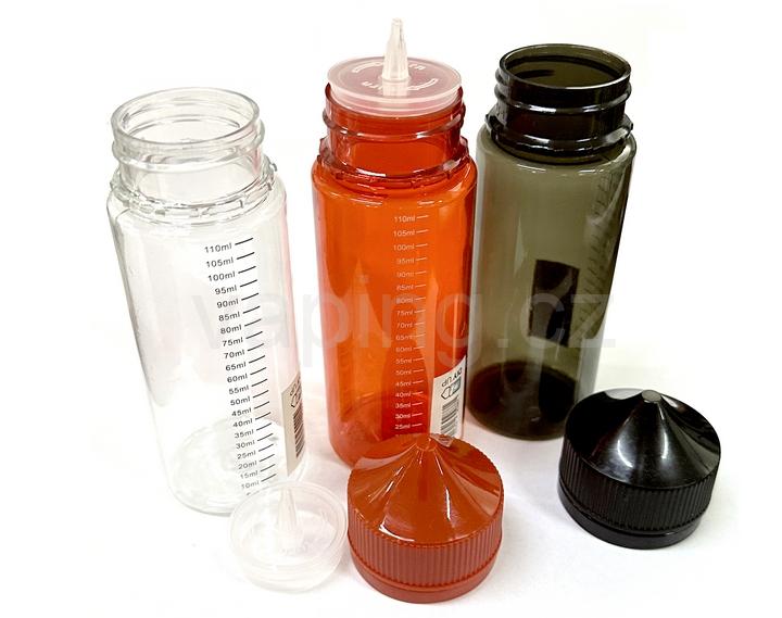 Lahvička Gorilla s měrkou (120ml) červená