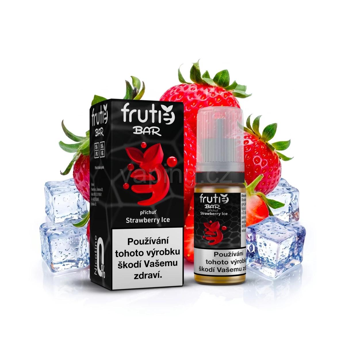 Frutie Bar Salt e-liquid STRAWBERRY ICE (chladivá jahoda) 0mg