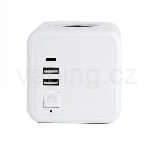 GVG Pro PowerCube rozbočovač 220V -> 2x USB-A 1x USB-C (bílá) 3,1A