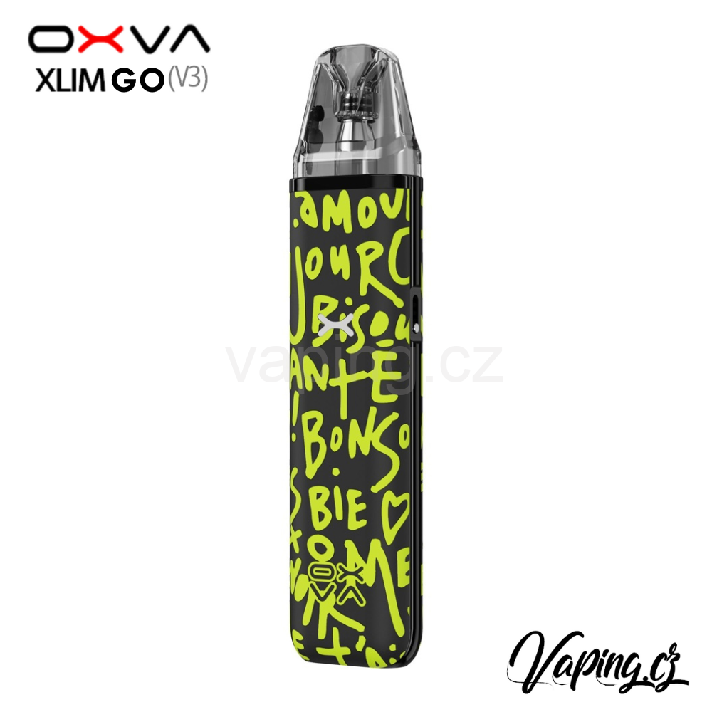 E-cigareta OXVA Xlim GO Graffiti Black (grafity černá) 1000mAh