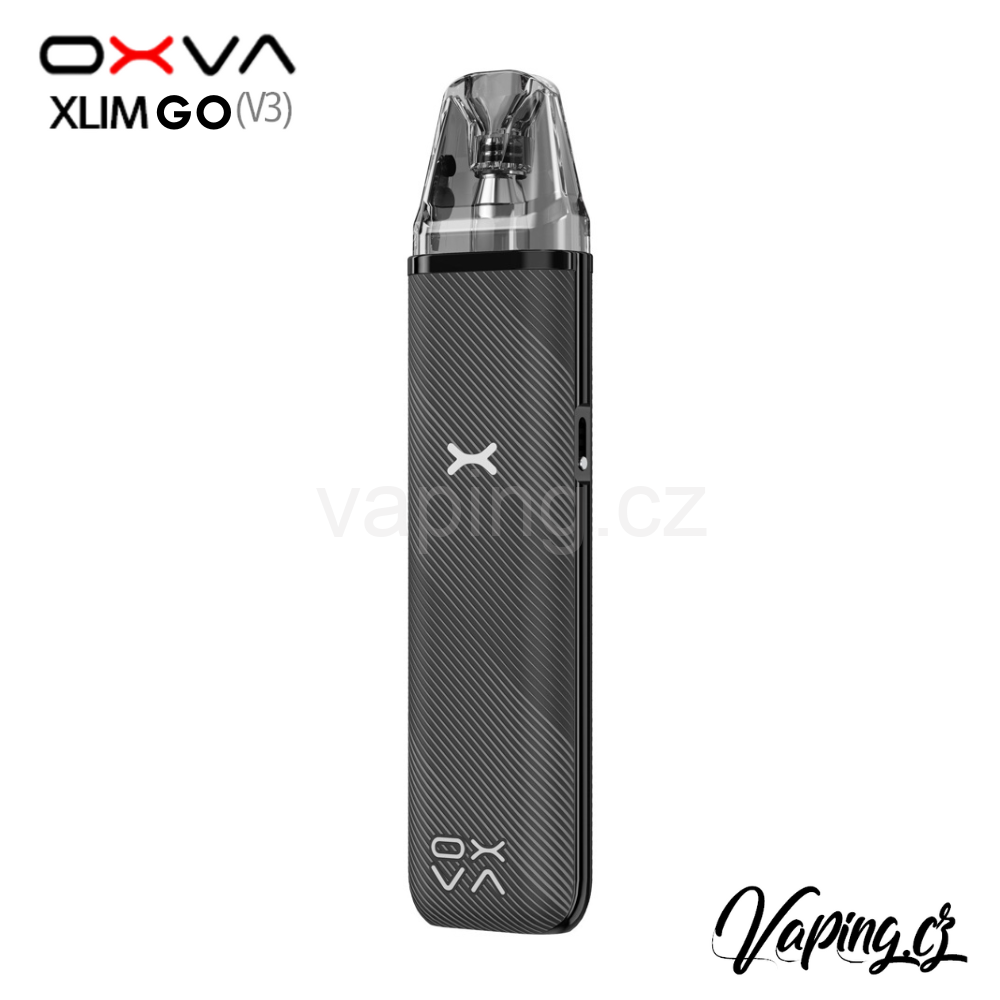 E-cigareta OXVA Xlim GO Striped Grey (pruhovaná šedá) 1000mAh