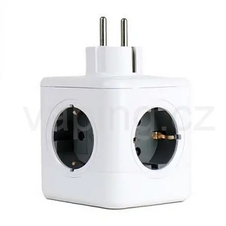 GVG Pro PowerCube rozbočovač 220V -> 2x USB-A 1x USB-C (bílá) 3,1A