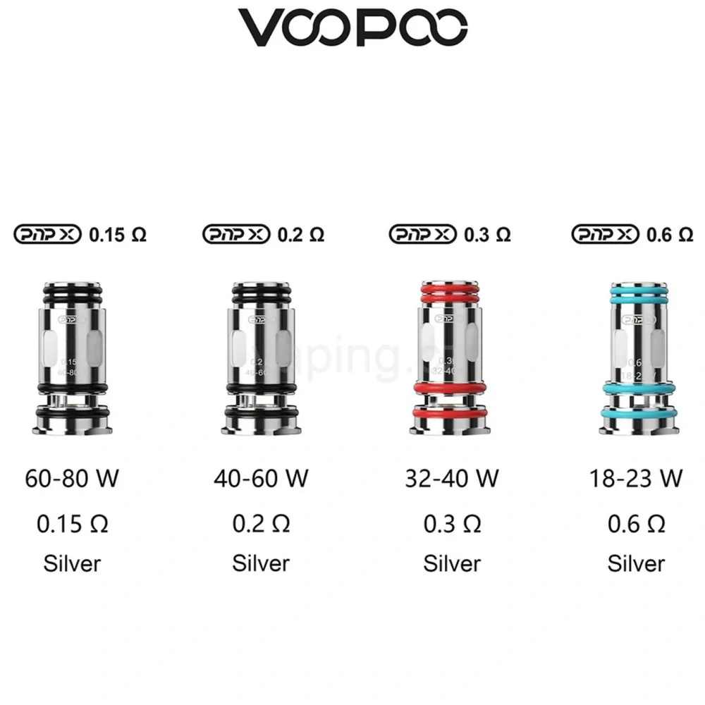 VooPoo PnP-X Pod Tank MTL (PnP X) 5ml Silver