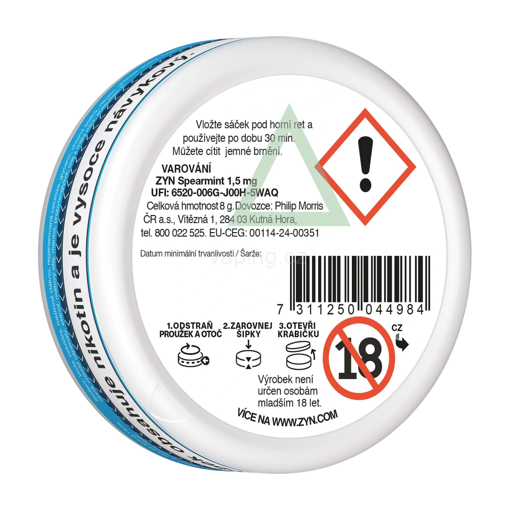 ZYN - SPEARMINT (low) 1,5mg