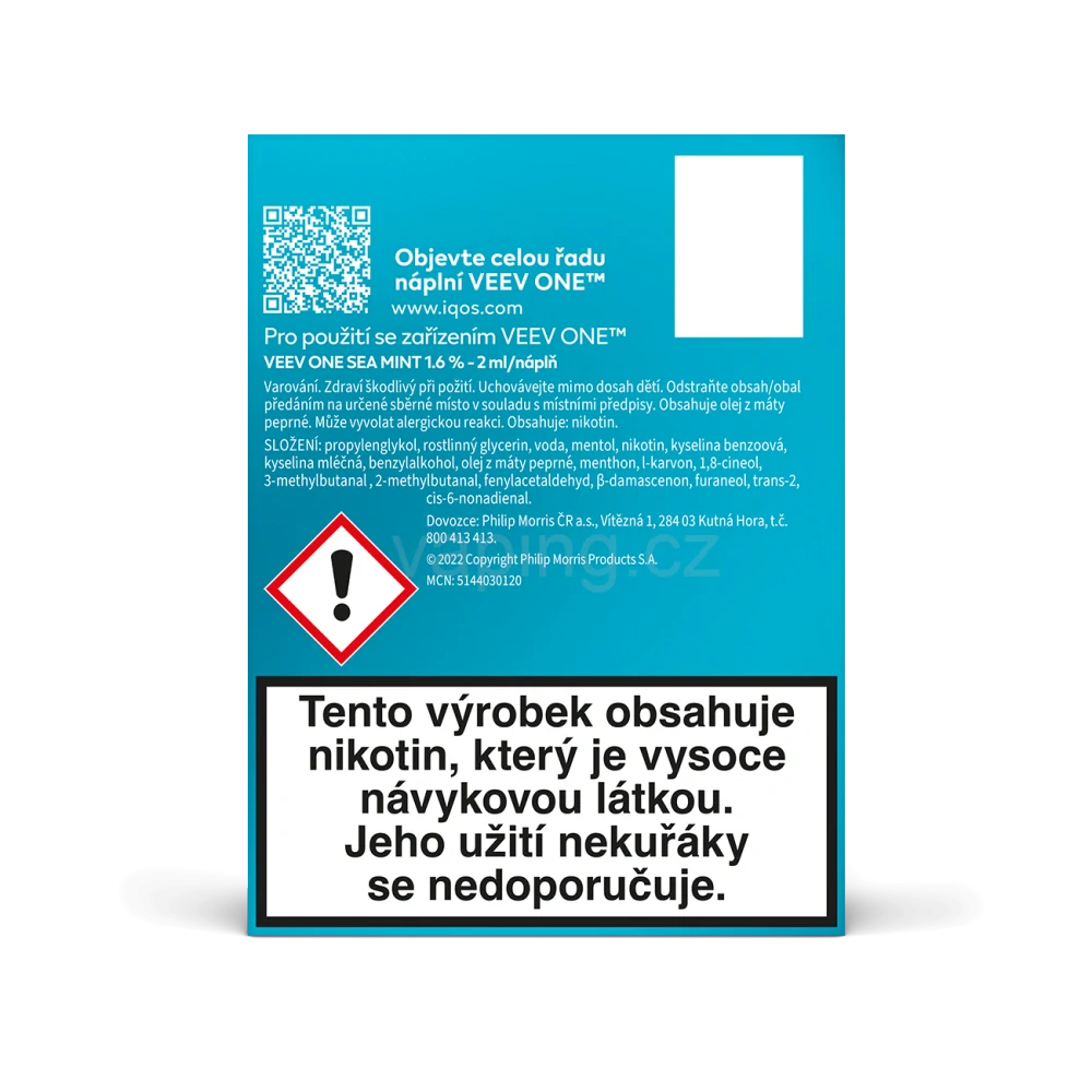 VEEV ONE náplně Sea Mint 18mg - 2ks