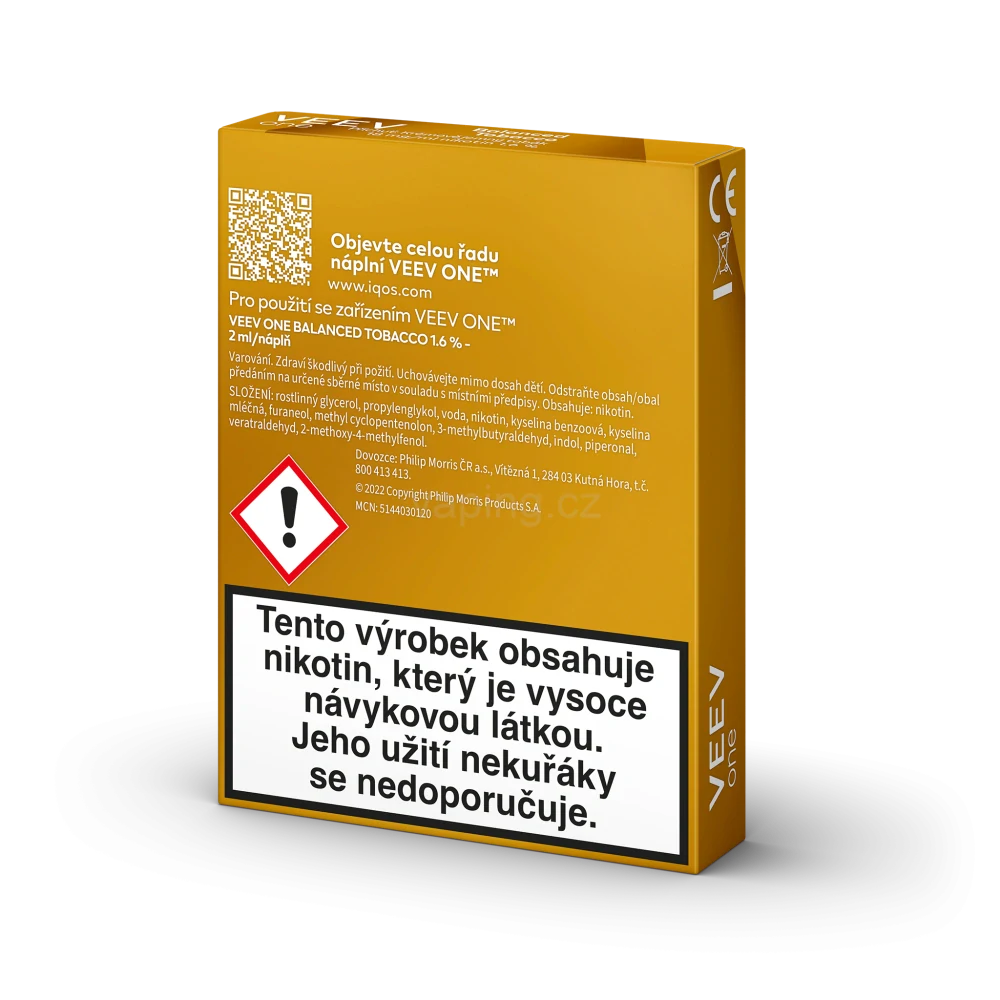 VEEV ONE náplně Balanced Tobacco 18mg - 2ks