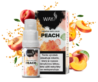 Way to Vape e-liquid PEACH (broskev) 10ml/18mg