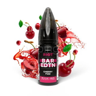 E-liquid Salt RIOT BAR EDTN s příchutí CHERRY FIZZ 10ml (šumivé třešně) 10mg