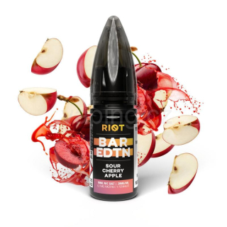 E-liquid Salt RIOT BAR EDTN s příchutí SOUR CHERRY APPLE 10ml (třešeň a zelené jablko) 10mg