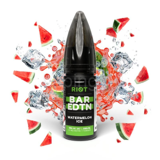 E-liquid Salt RIOT BAR EDTN s příchutí WATERMELON ICE 10ml (ledový vodní meloun) 20mg