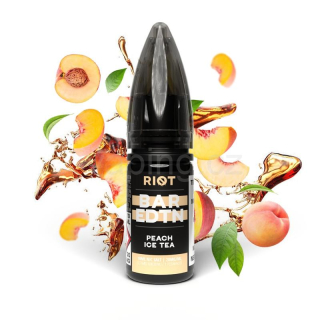E-liquid Salt RIOT BAR EDTN s příchutí PEACH ICE TEA 10ml (ledový broskvový čaj) 10mg