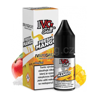 E-liquid Salt IVG s příchutí FRESH MANGO 10ml (čerstvé mango) 10mg