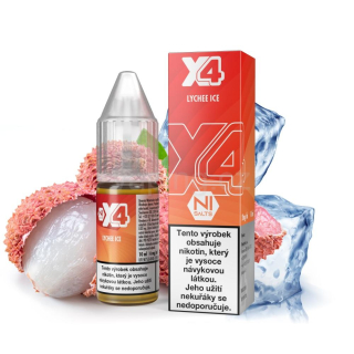 X4 Salt e-liquid - LYCHEE ICE 10ml (ledové liči) 20mg