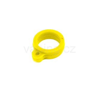 Silikonový kroužek pro šňůrky (žlutá) 13mm