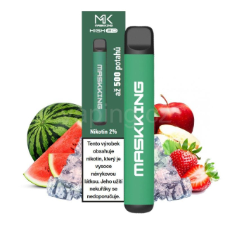 Maskking High 2.0 jednorázová e-cigareta APPLE STRAWBERRY WATERMELON (jablko, jahoda, vodní meloun) 20mg