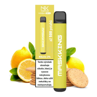 Maskking High 2.0 jednorázová e-cigareta LEMON BISCUIT (citrónové sušenky) 20mg