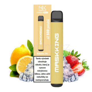 Maskking High 2.0 jednorázová e-cigareta STRAWBERRY LEMON (jahoda a citrón) 20mg