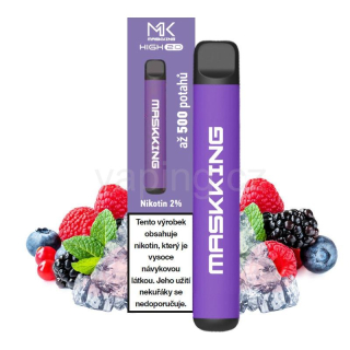 Maskking High 2.0 jednorázová e-cigareta MIXED BERRIES (mix bobulovitých plodů) 20mg