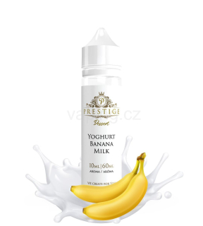 Aroma PRESTIGE Shake & Vape YOGHURT BANANA MILK (jogurtové mléko s banány) 10ml/60ml