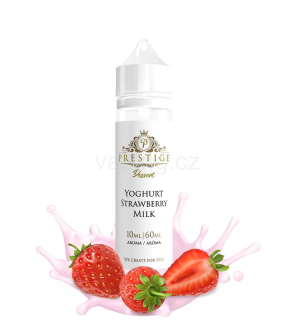 Aroma PRESTIGE Shake & Vape YOGHURT STRAWBERRY MILK (jogurtové mléko s jahodami) 10ml/60ml