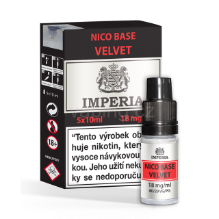Imperia Velvet Nico Base (80VG/20PG) 5x10ml 18mg