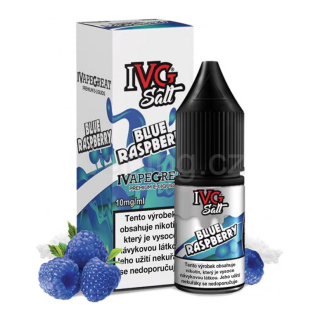 E-liquid Salt IVG s příchutí BLUE RASPBERRY 10ml (modrá malina) 20mg
