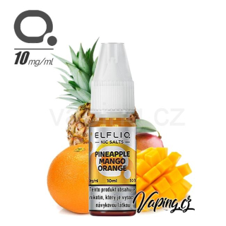 ELFLIQ Salt PINEAPPLE MANGO ORANGE 10mg (ananas, mango a pomeranč) 10ml