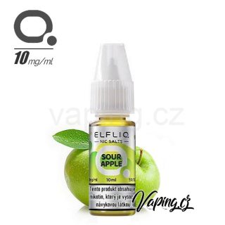 ELFLIQ Salt SOUR APPLE 10mg (kyselé jablko) 10ml