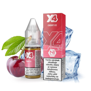 X4 Salt e-liquid - CHERRY ICE 10ml (ledová třešeň) 10mg