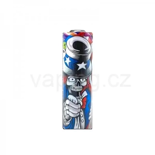 Smršťovací folie pro baterie 18650 s potiskem (Sam Skull) 1ks
