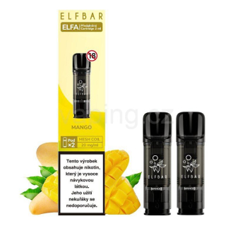 ELFA Elfbar POD 2x cartridge - MANGO (tropické mango) 20mg 