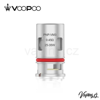 VooPoo žhavící hlava PnP VM3 0.45ohm