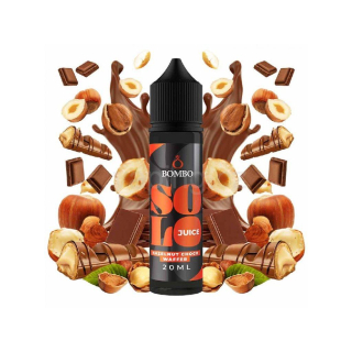 BOMBO Solo Juice aroma HAZELNUT CHOCO WAFER (mléčná čokoláda, waffle a oříškový krém) 60/15ml