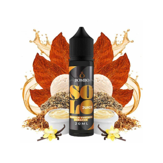 BOMBO Solo Juice aroma VANILLA CUSTARD TOBACCO (světlý tabák a vanilkový desert) 60/15ml
