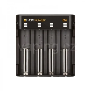 E-CIG POWER C4 - čtyřslotová USB-C nabíječka