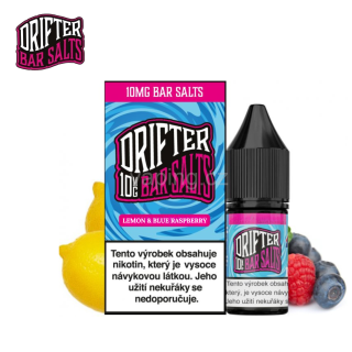 Liquid Drifter Bar Salts - LEMON & BLUE RASPBERRY 10mg (svěží modrá malina a citrón) 10ml