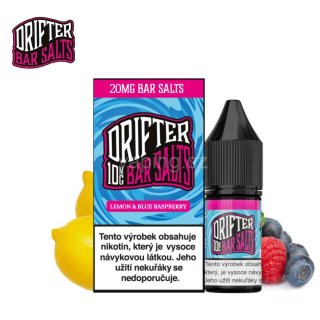 Liquid Drifter Bar Salts - LEMON & BLUE RASPBERRY 20mg (svěží modrá malina, lesní plody a citrón) 10ml