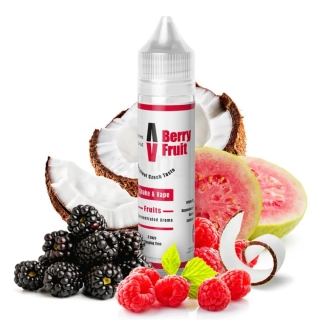 Aroma Adams vape BERRY FRUIT (malinoostružina, guava a kokos) 60/10ml