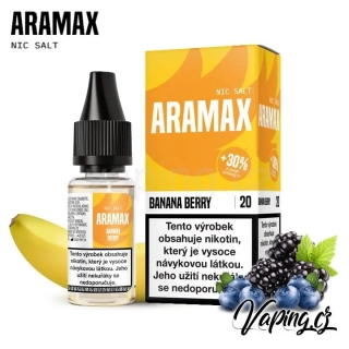 ARAMAX Salt Nic - BANANA BERRY 10ml (banán a lesní ovoce) 20mg