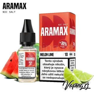 ARAMAX Salt Nic - MELON LIME 10ml (vodní meloun s limetou) 10mg
