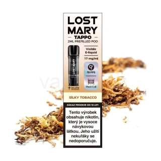 LOST MARY POD 1x cartridge - SILKY TOBACCO (tabák) 17mg