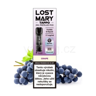 LOST MARY POD 1x cartridge - GRAPE (hroznové víno) 17mg