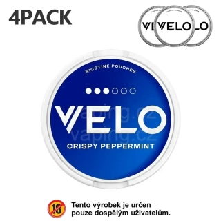 VELO CRISPY PEPPERMINT + 3 další (celkem 4ks)
