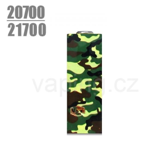 Smršťovací folie pro baterie 20700 / 21700 s potiskem (Military Green)