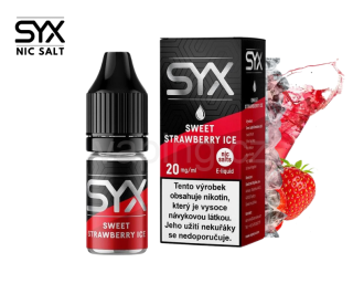 E-liquid Salt SYX 20mg SWEET STRAWBERRY ICE (ledová jahoda) 10ml