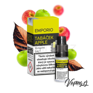 Emporio Salt Tabáček Apple (Tabák s Jablkem) 16mg 10ml