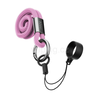 Šňůrka na krk pro KIWI (Pink Bloom]