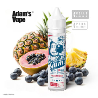 Aroma Adams vape AS Guava Pineapple Gum (žvýkačka s guavou a ananasem) 60/10ml